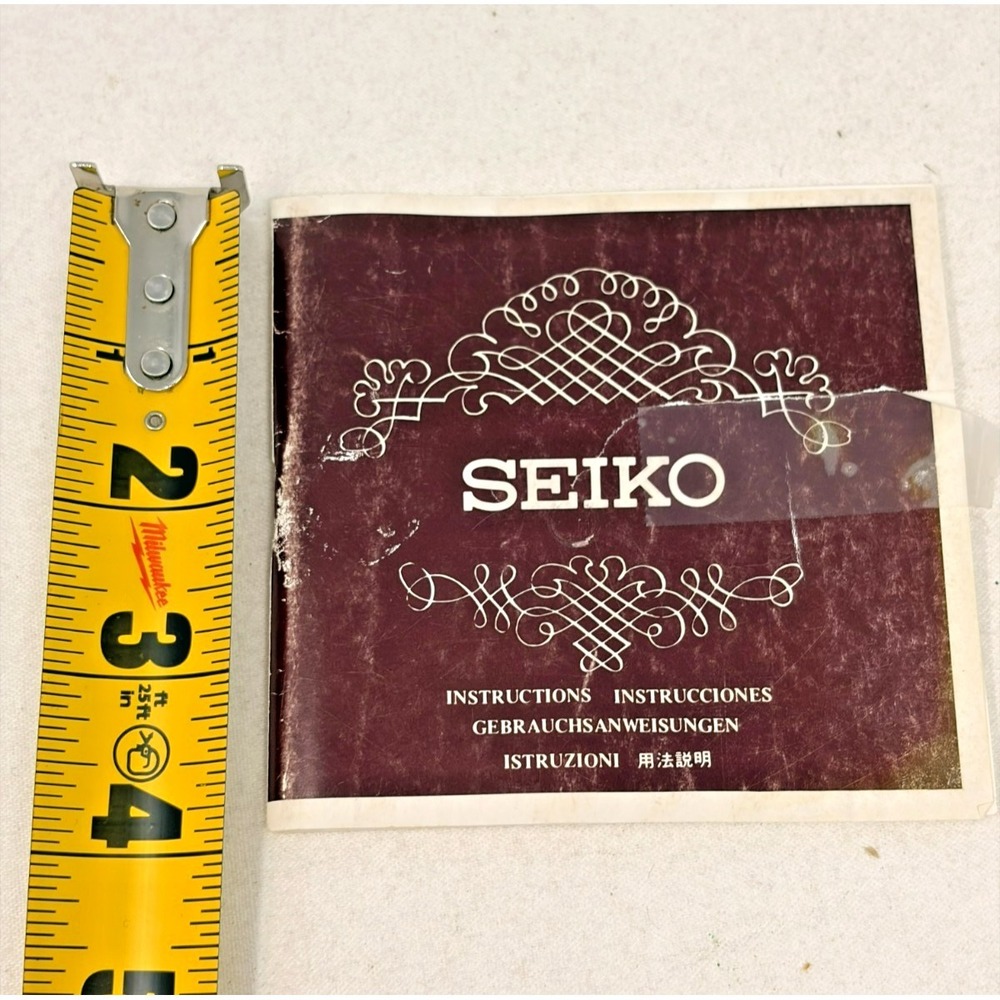 Vintage Seiko Watch Instruction Manual Booklet ONLY QNS-2R YJ20 Japan OEM